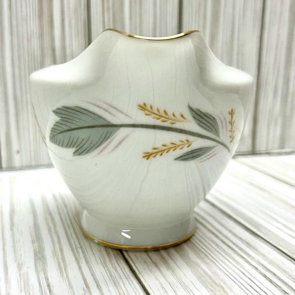 Mikado China Creamer September Pattern White Gold Rim - Picture 2 of 6